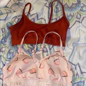 2 sports bras both a small